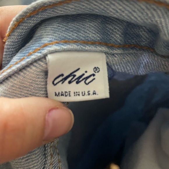 Chic Vintage High Rise Jeans Light Blue Women's Size 12 petite - Picture 7 of 7